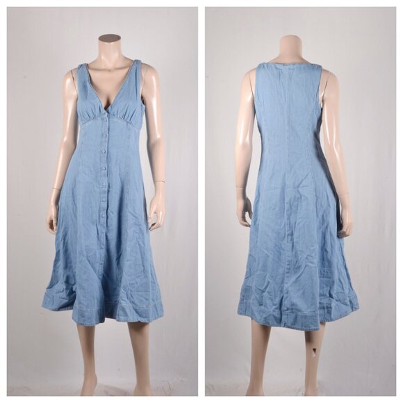 Reformation Sebastien Denim Midi-Dress - Picture 3 of 3